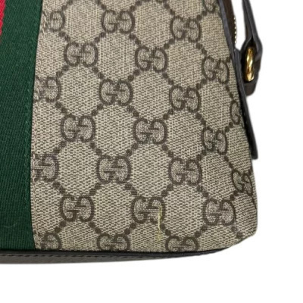 Gucci Shoulder Bag GG Ophidia Beige Canvas Supreme - Picture 7 of 8